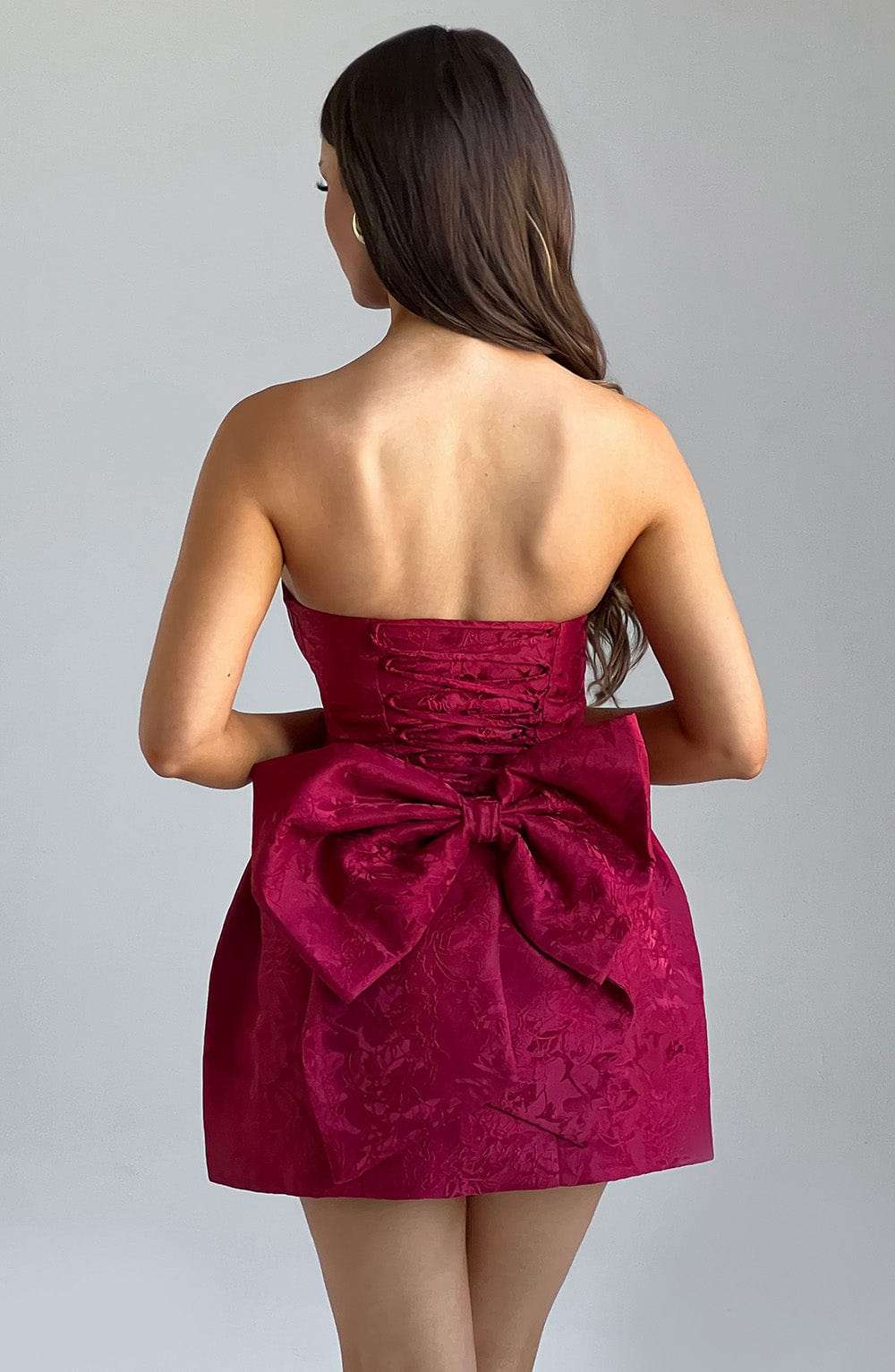 Elenora Mini Dress - Red Ryvelle