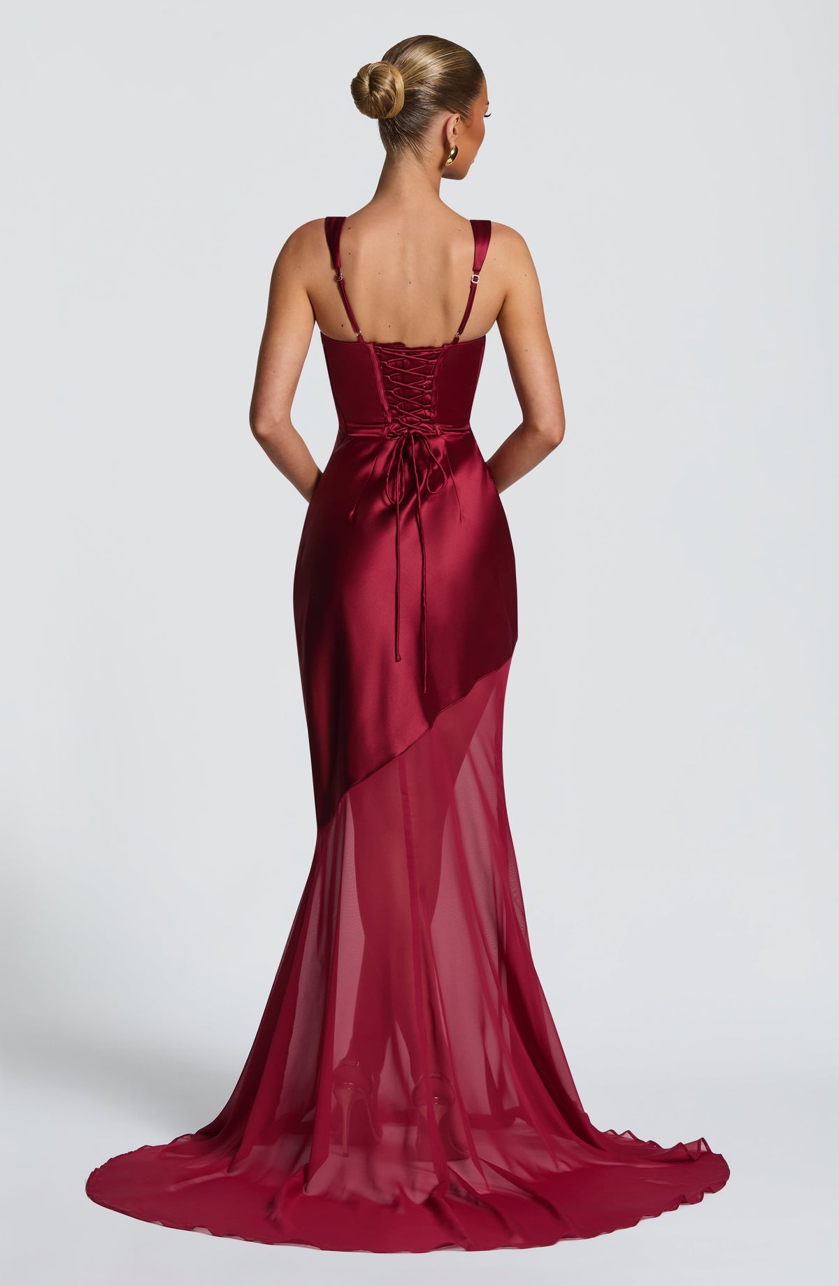 Eliza Gown - Burgundy Ryvelle