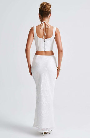 Elizabeth Maxi Skirt - Ivory Ryvelle