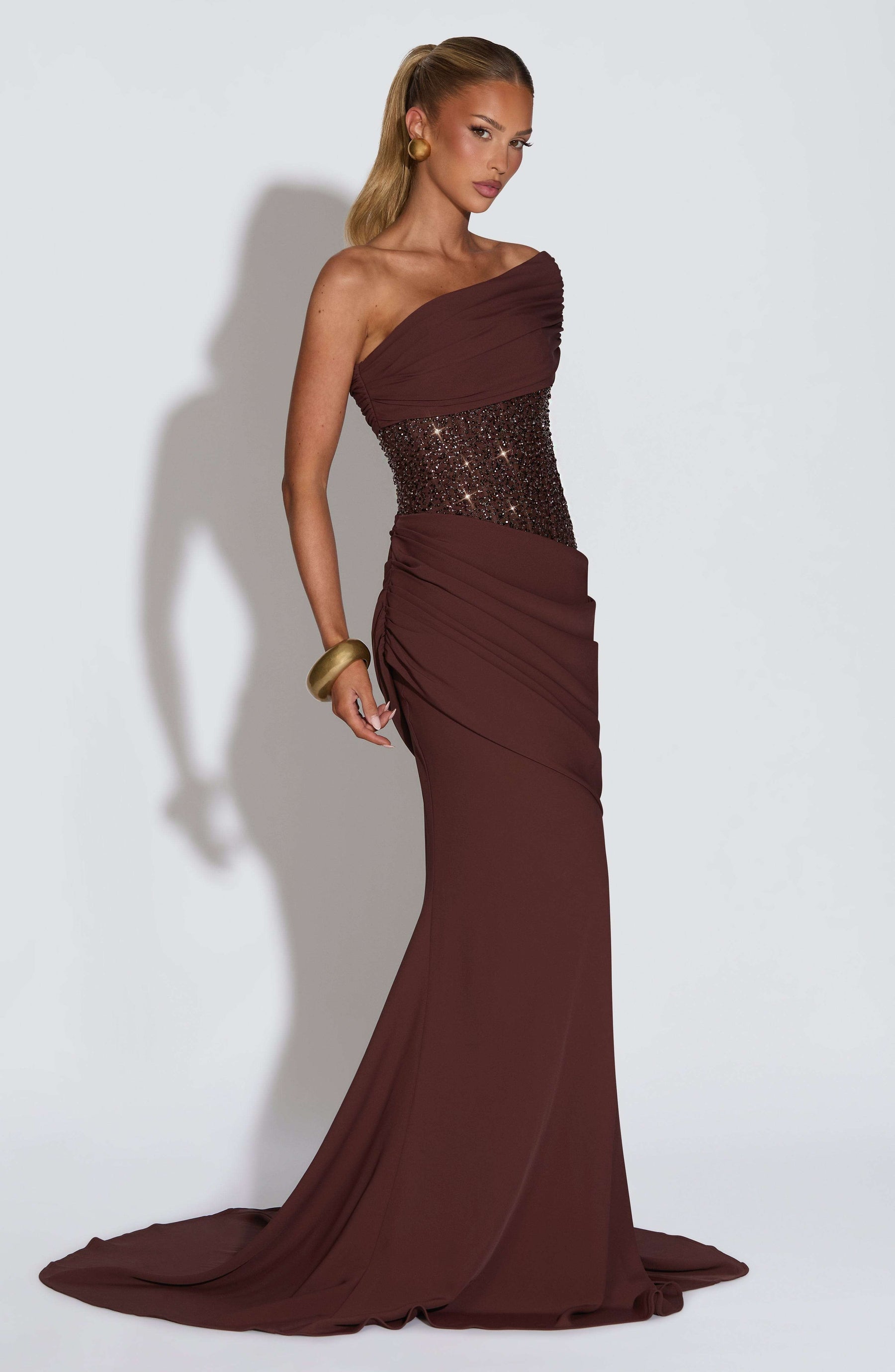 Ellora Gown - Plum Brown Ryvelle