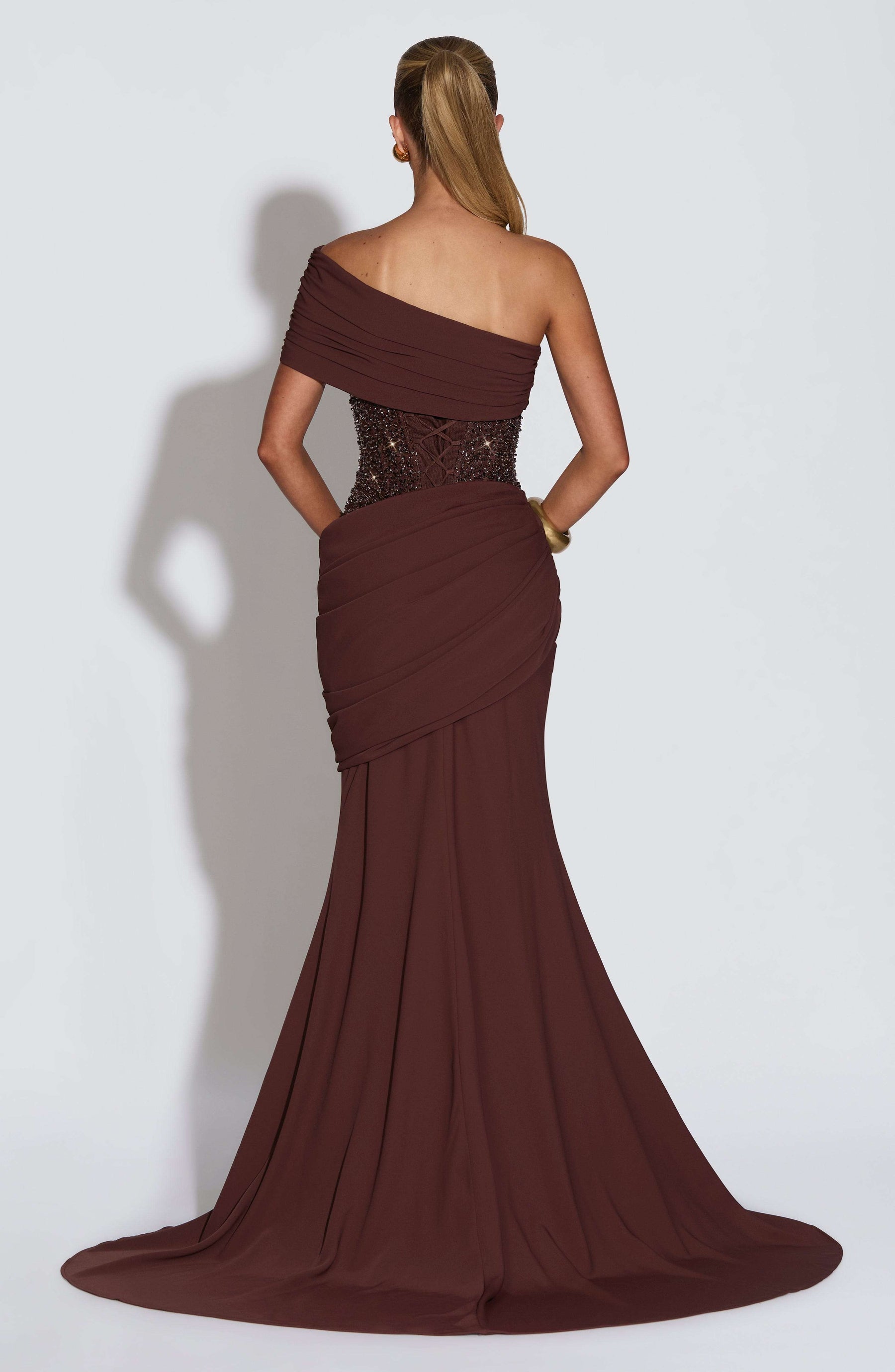 Ellora Gown - Plum Brown Ryvelle