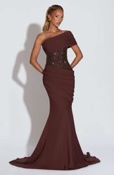 Ellora Gown - Plum Brown Ryvelle