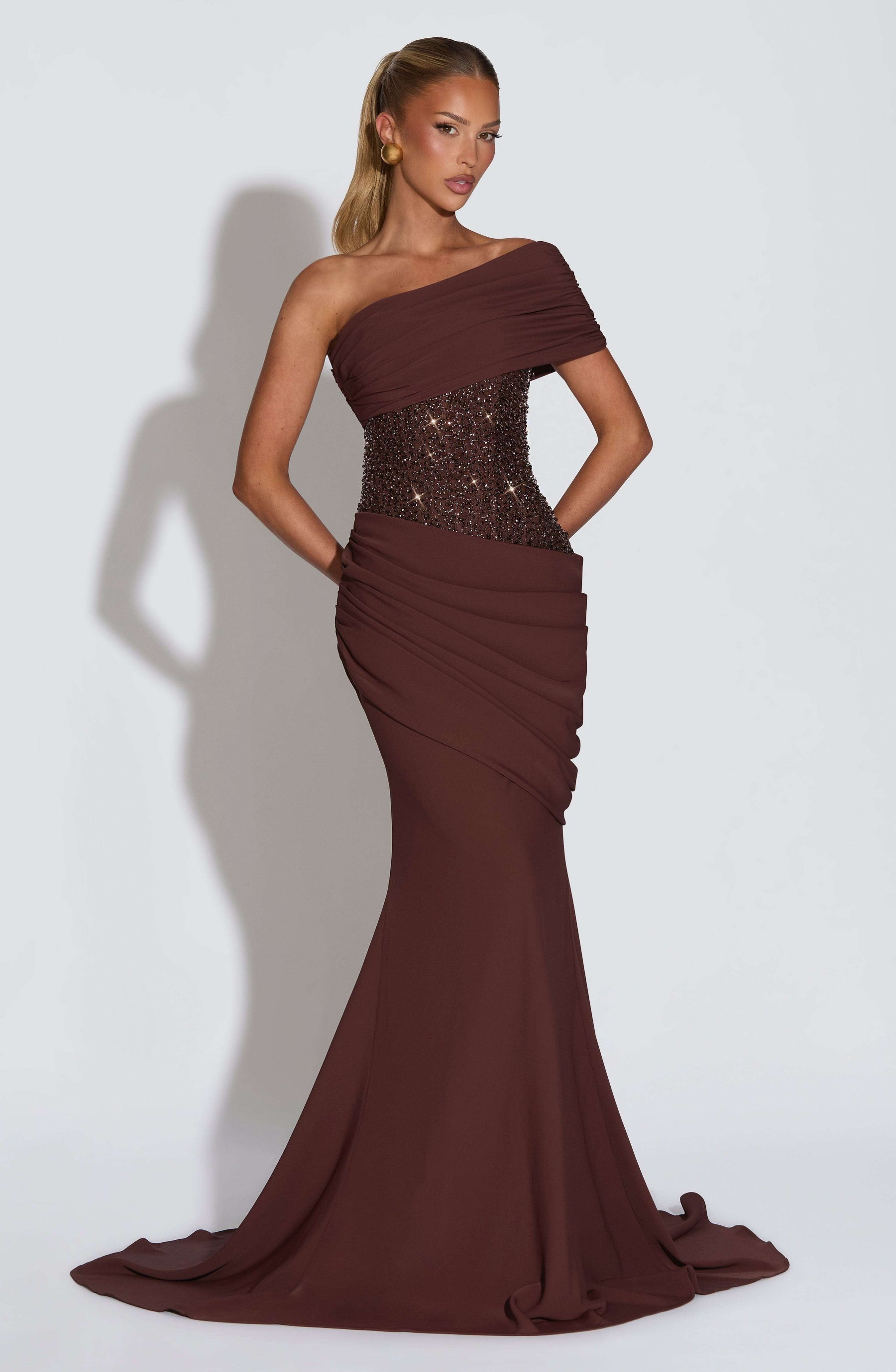 Ellora Gown - Plum Brown Ryvelle