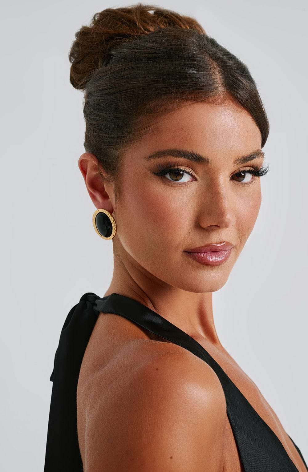 Eloise Earrings - Black/Gold Ryvelle