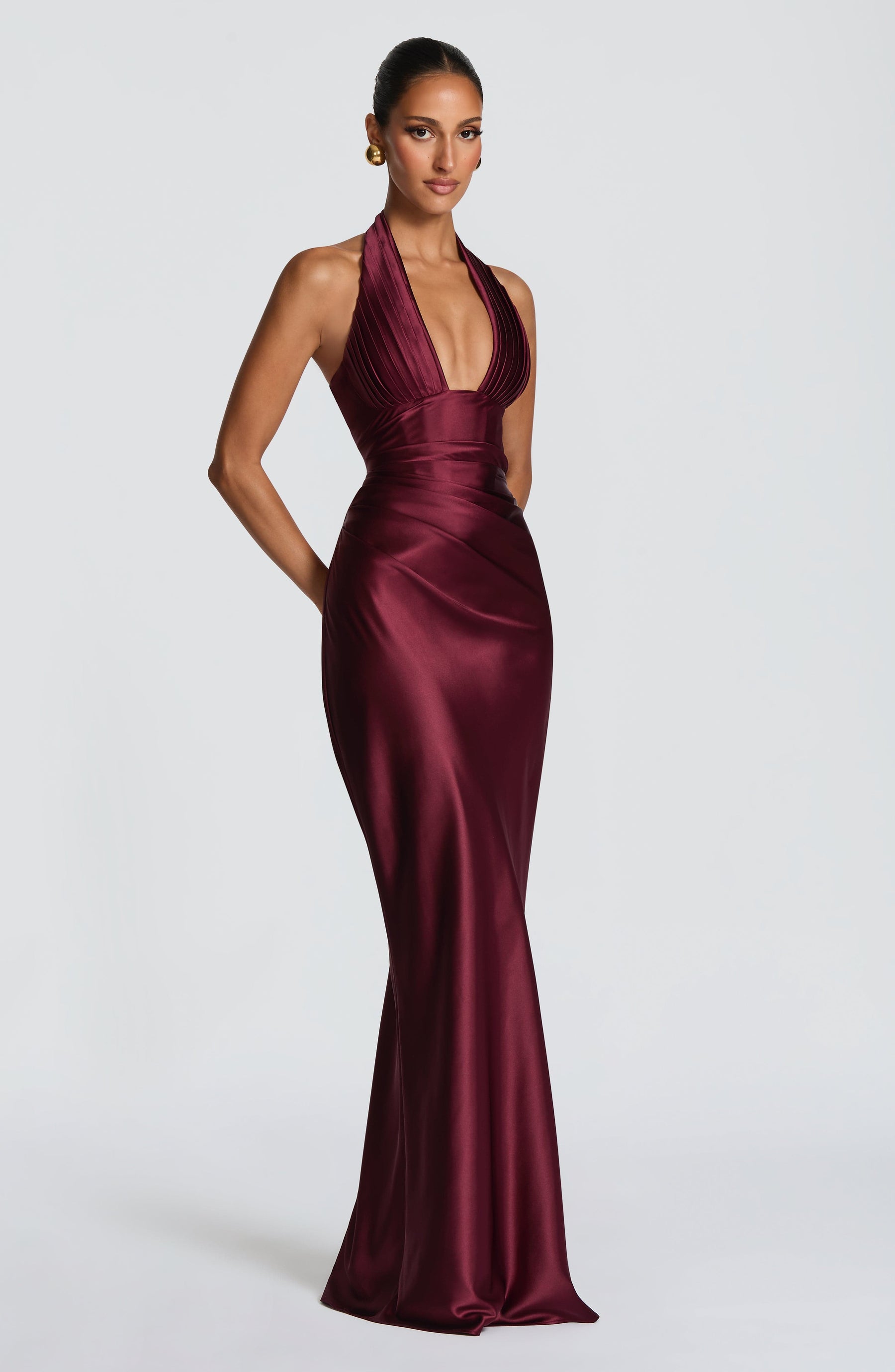 Elowen Maxi Dress - Cherry Lacquer Ryvelle
