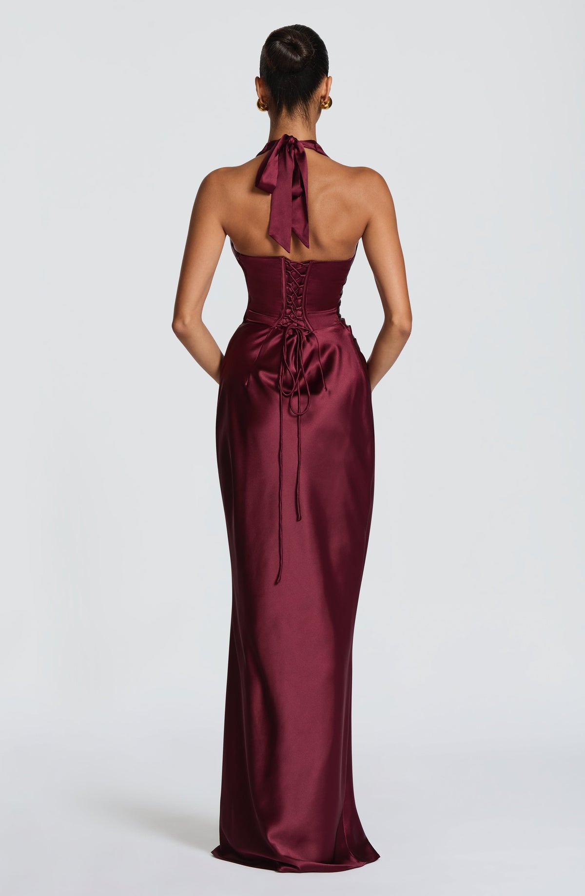 Elowen Maxi Dress - Cherry Lacquer Ryvelle