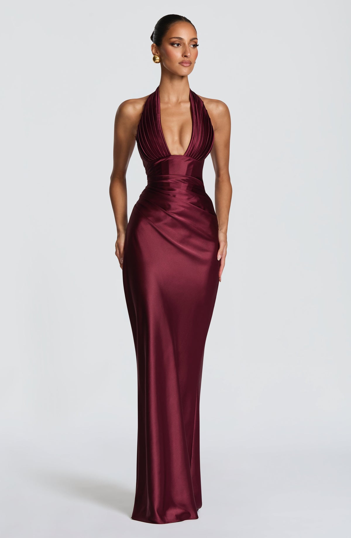 Elowen Maxi Dress - Cherry Lacquer Ryvelle