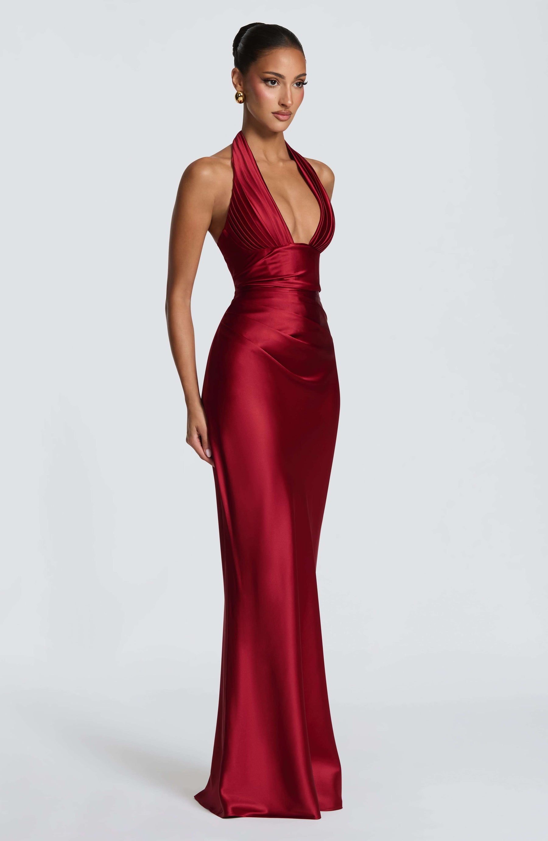 Elowen Maxi Dress - Deep Red Ryvelle