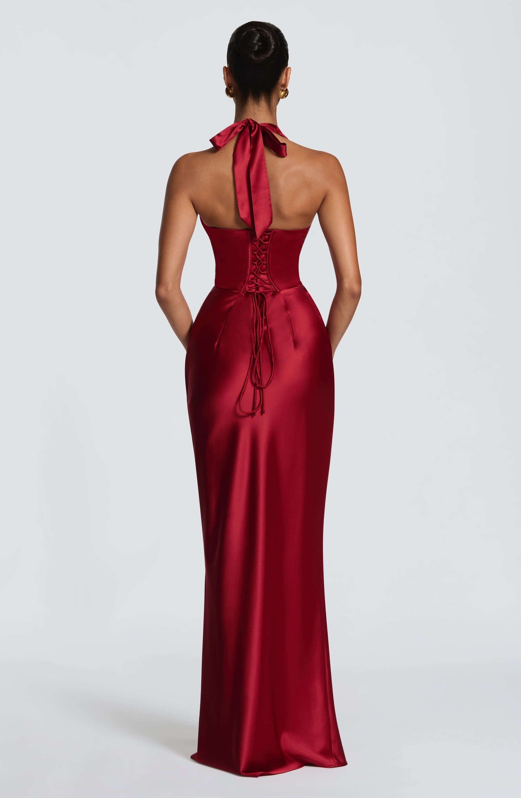 Elowen Maxi Dress - Deep Red Ryvelle