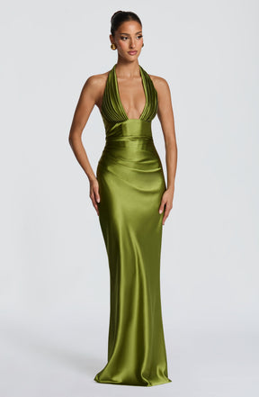 Elowen Maxi Dress - Olive Ryvelle