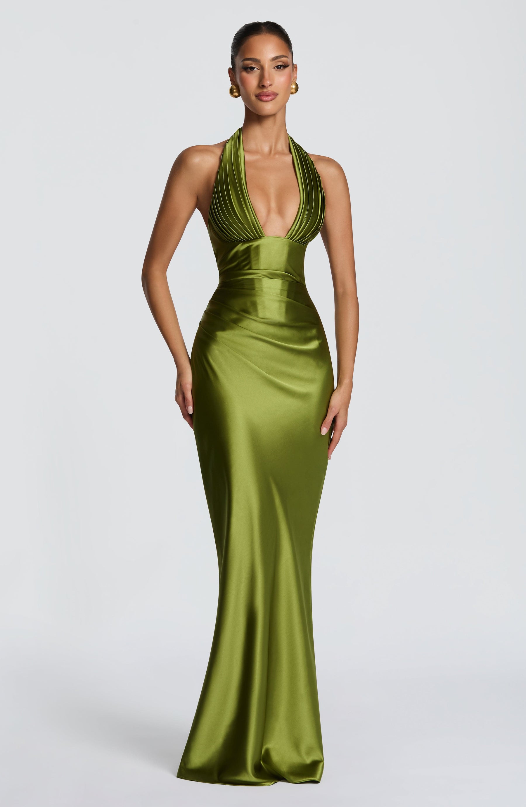 Elowen Maxi Dress - Olive Ryvelle