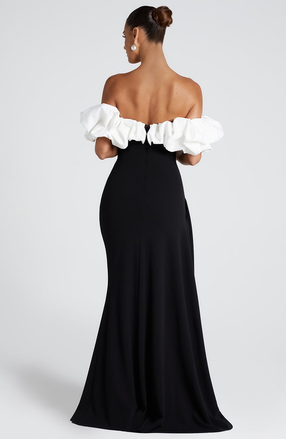 Elsie Maxikleid - Schwarz/Weiß