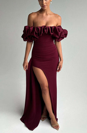 Elsie Maxi Dress - Cherry Lacquer Ryvelle