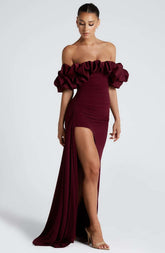 Elsie Maxi Dress - Cherry Lacquer Ryvelle