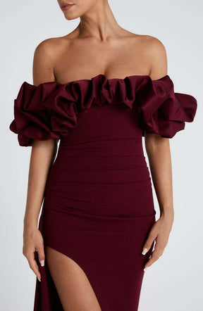 Elsie Maxi Dress - Cherry Lacquer Ryvelle