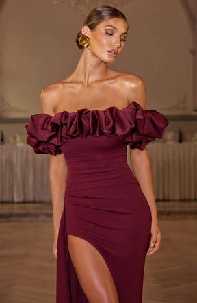 Elsie Maxi Dress - Cherry Lacquer Ryvelle