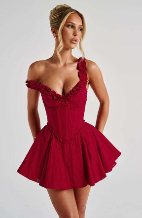 Elva Playsuit - Red Ryvelle