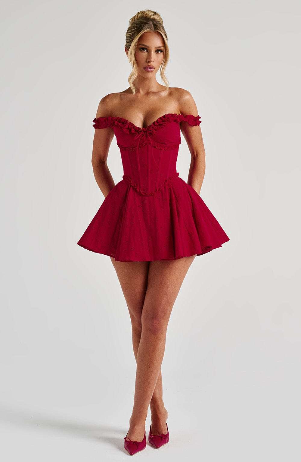 Elva Playsuit - Red Ryvelle