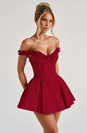 Elva Playsuit - Red Ryvelle