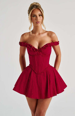 Elva Playsuit - Red Ryvelle