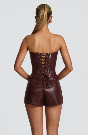 Elvina Corset - Burgundy Ryvelle