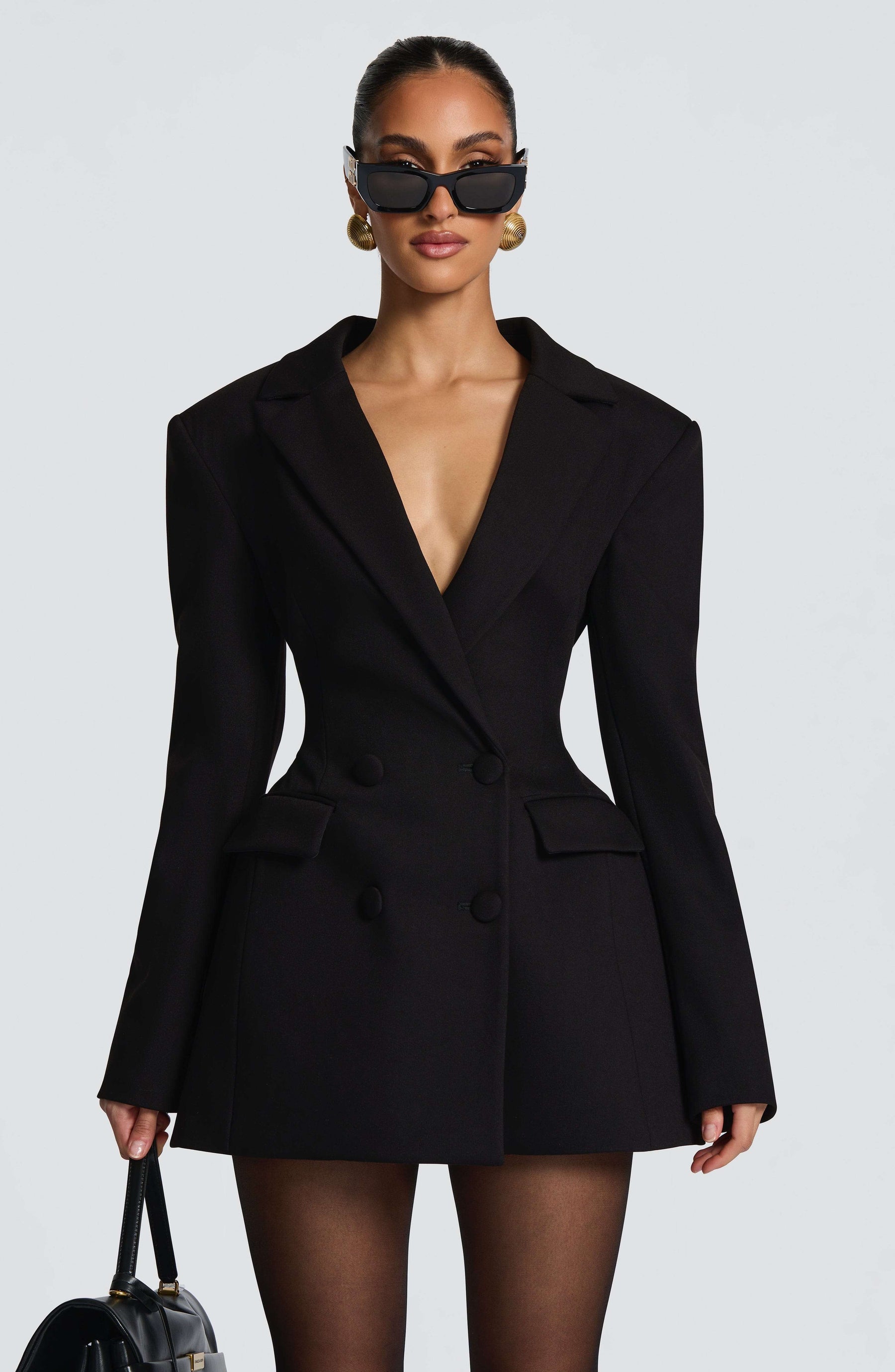 Elvira Mini Dress - Black Ryvelle