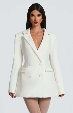Elvira Mini Dress - Ivory Ryvelle
