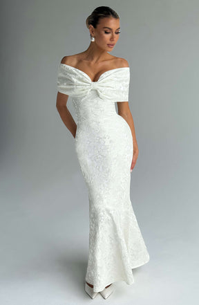 Emberly Maxi Dress - Ivory Ryvelle