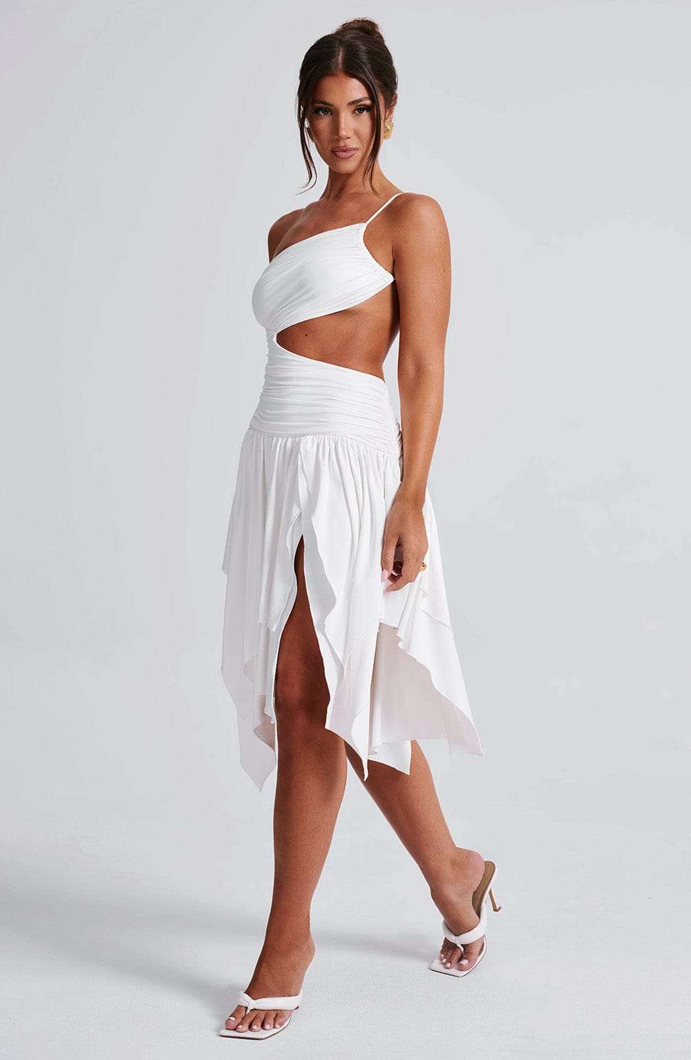 Emeline Midi Dress - White Ryvelle