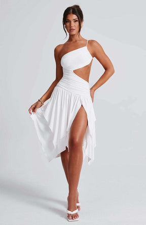 Emeline Midi Dress - White Ryvelle