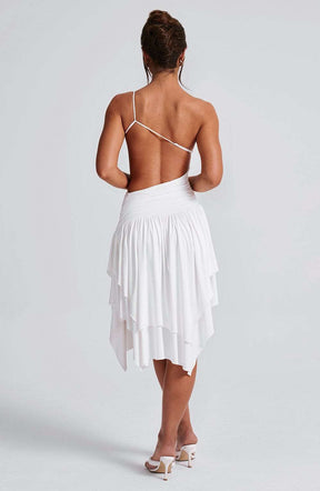 Emeline Midi Dress - White Ryvelle
