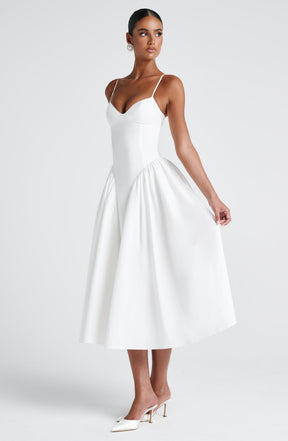 Emerson Midi Dress - Ivory Ryvelle