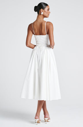 Emerson Midi Dress - Ivory Ryvelle