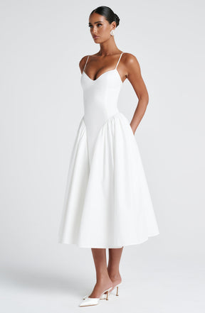 Emerson Midi Dress - Ivory Ryvelle