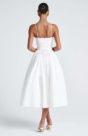 Emerson Midi Dress - Ivory Ryvelle