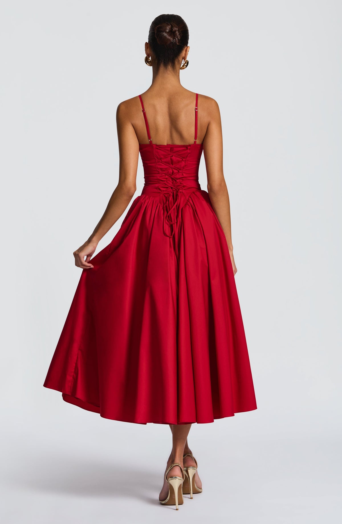 Emerson Midi Dress - Red Ryvelle