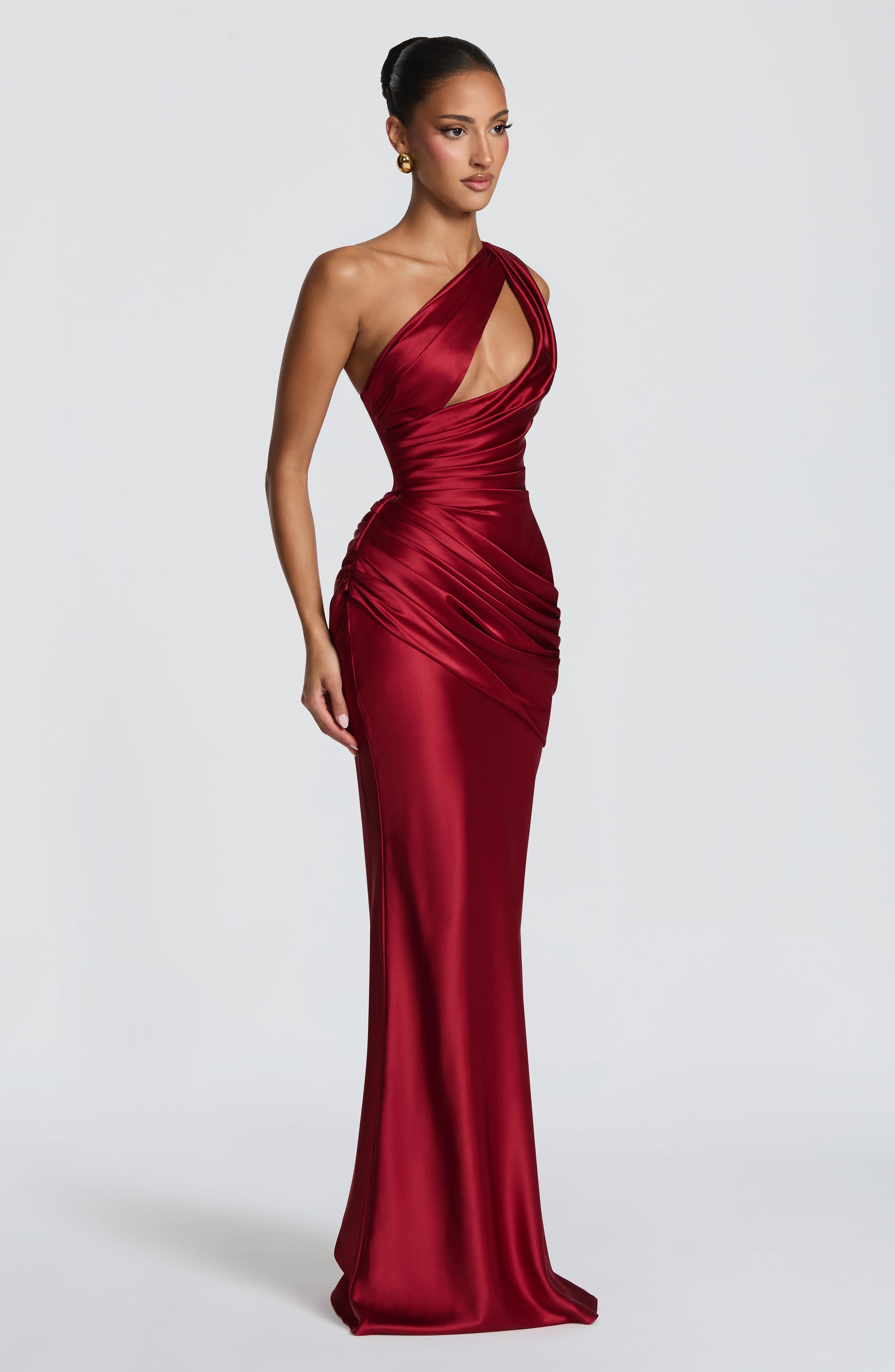 Robe longue Emina - Rouge intense