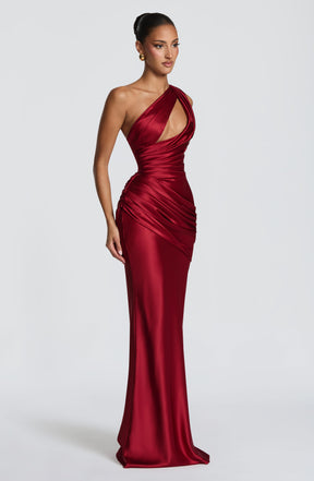 Robe longue Emina - Rouge intense