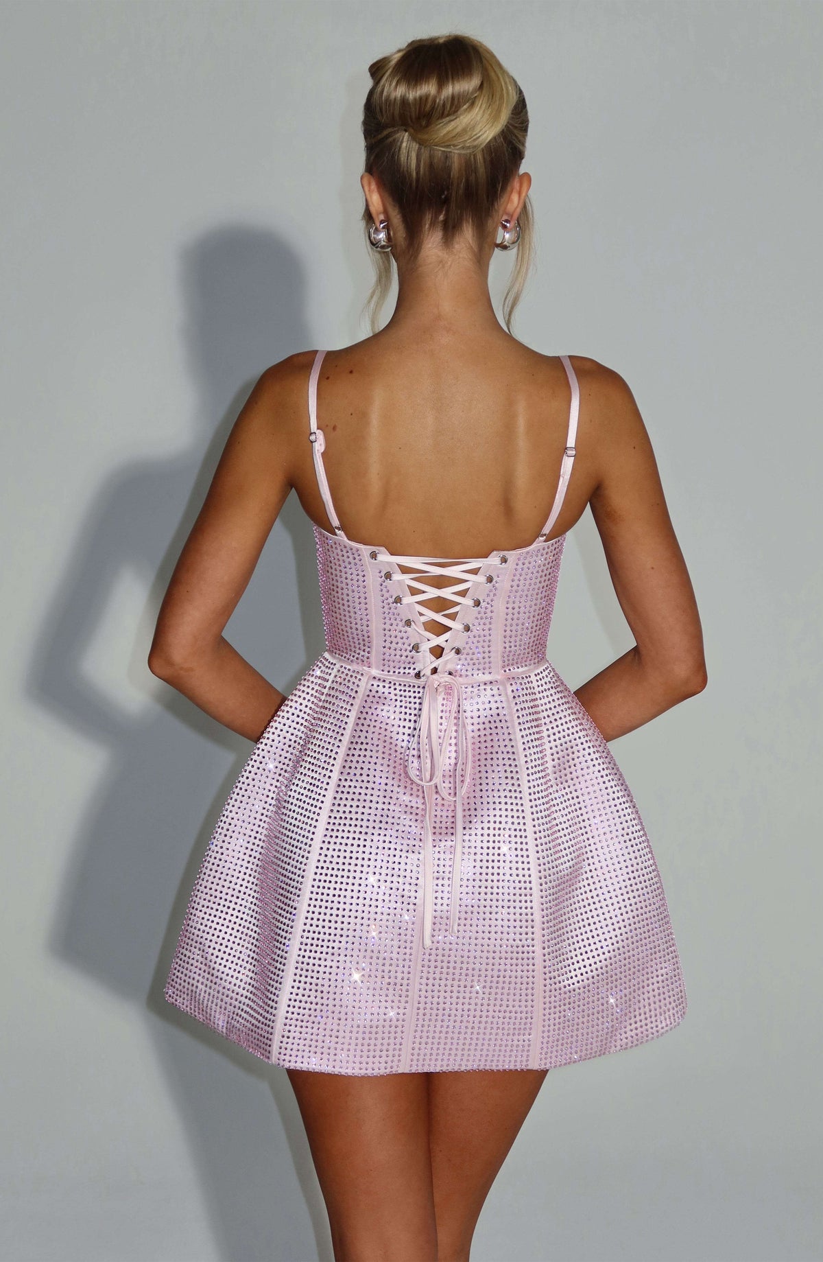 Emma Mini Dress - Blush Ryvelle
