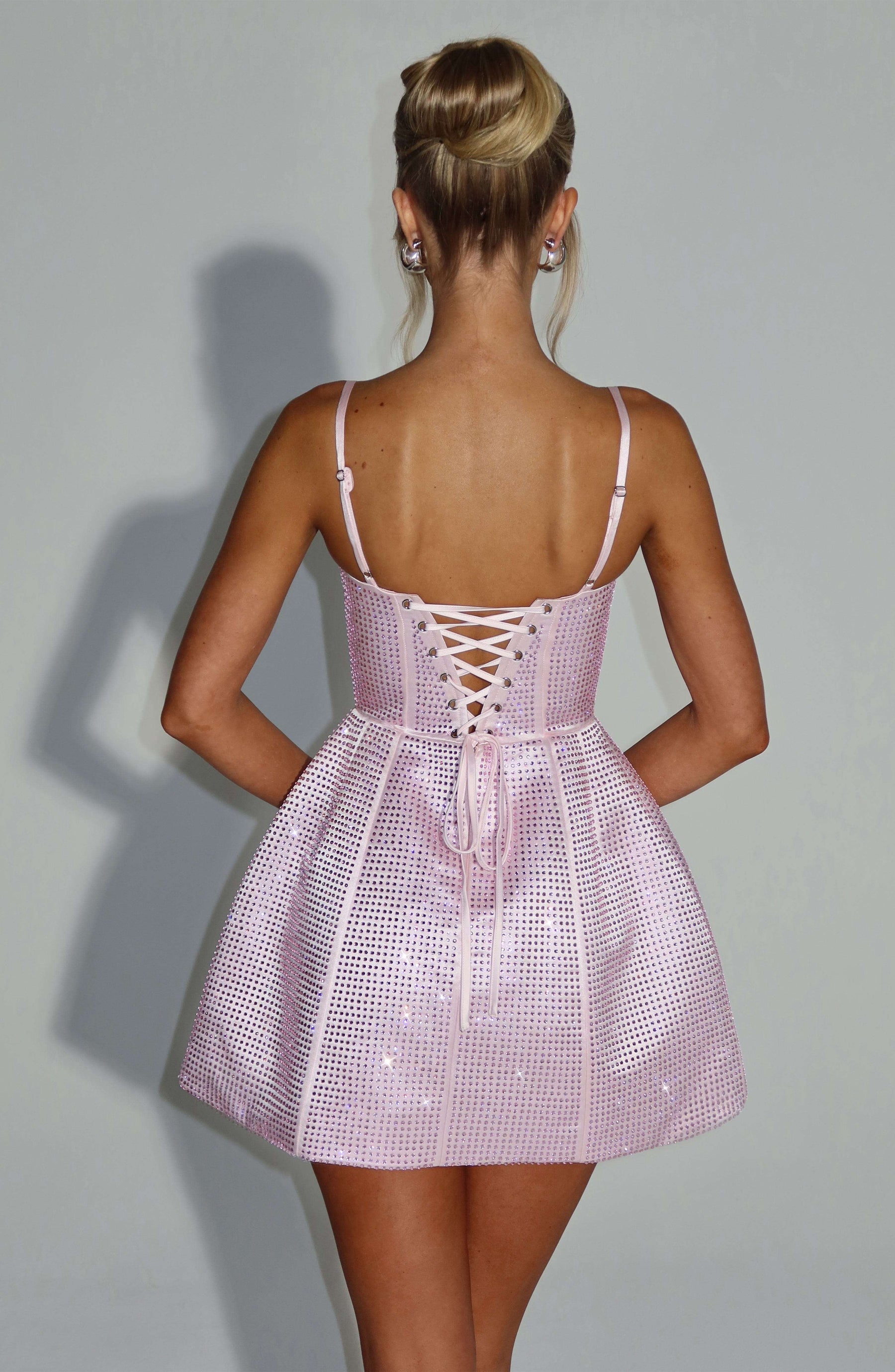 Emma Mini Dress - Blush Ryvelle
