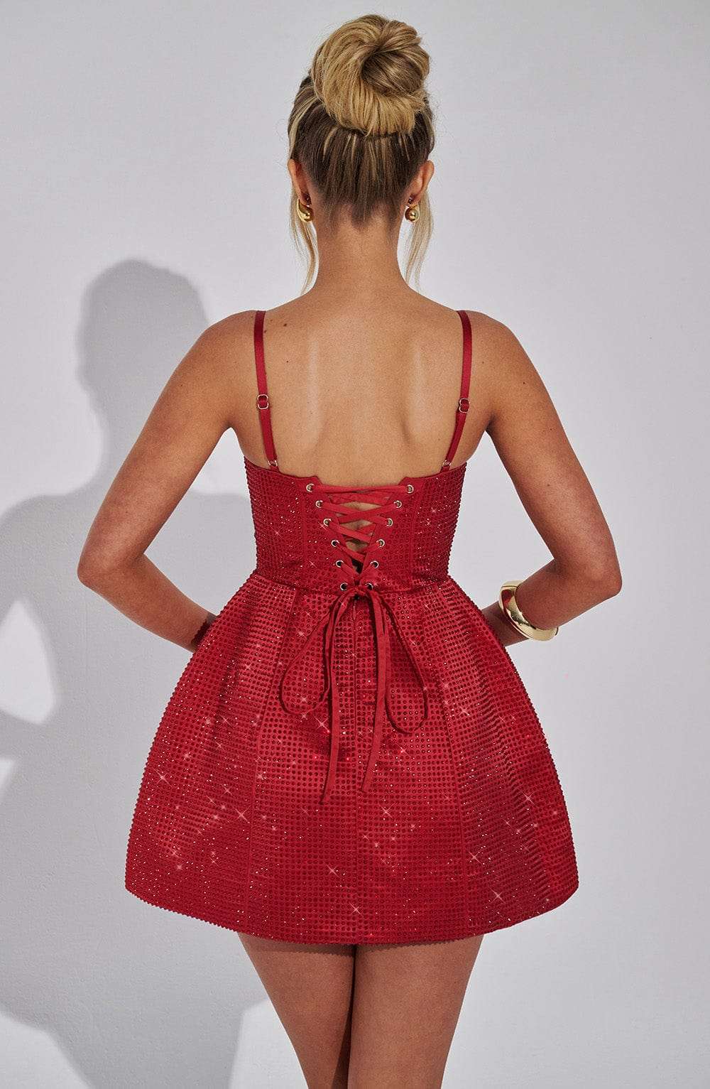 Emma Mini Dress - Red Ryvelle