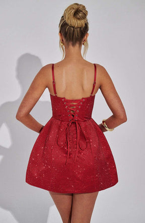 Emma Mini Dress - Red Ryvelle