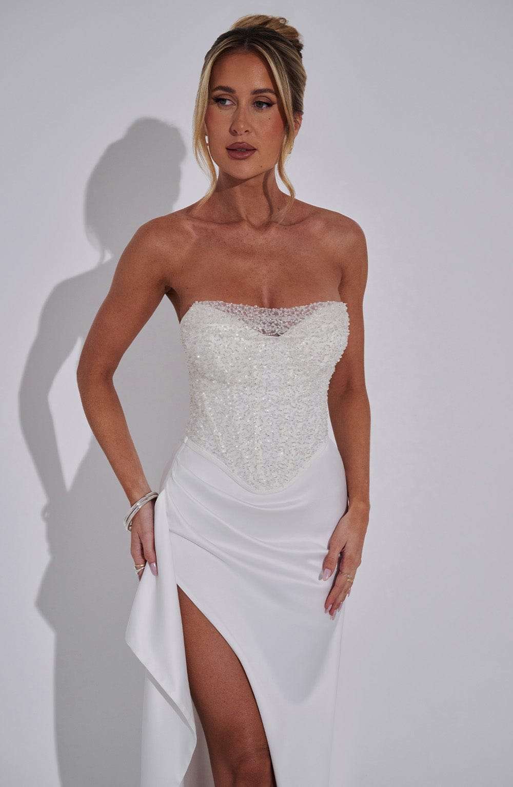Emrielle Maxi Dress - Ivory Ryvelle