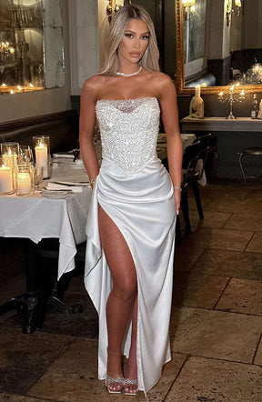 Emrielle Maxi Dress - Ivory Ryvelle