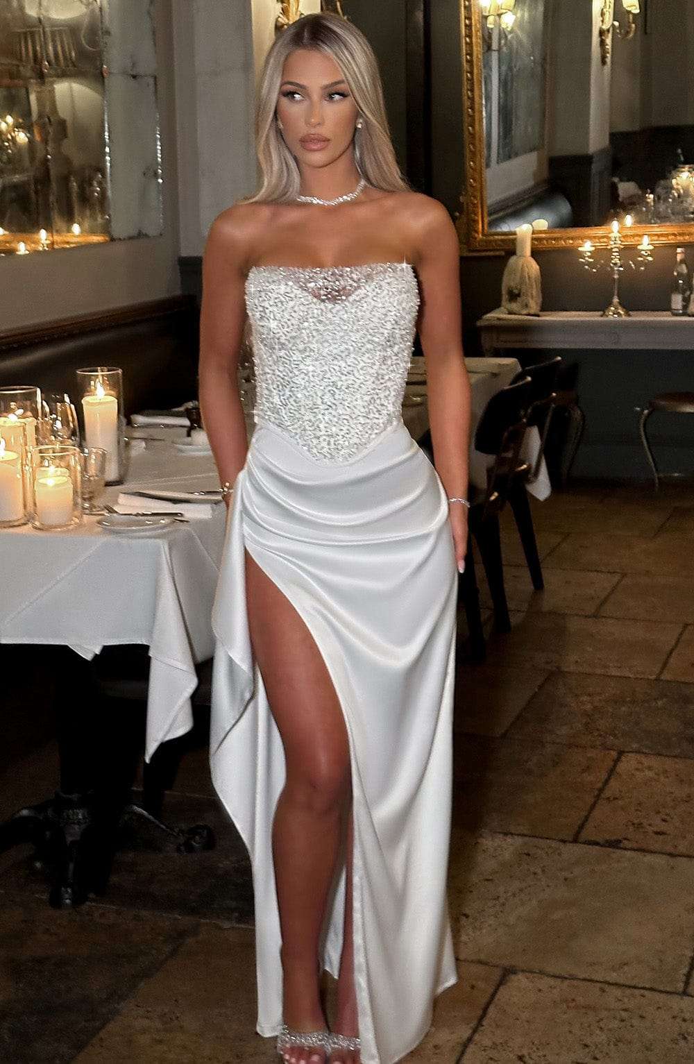 Emrielle Maxi Dress - Ivory Ryvelle