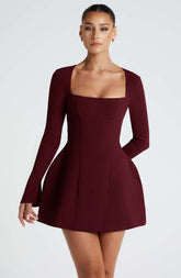 Esme Mini Dress - Cherry Lacquer Ryvelle