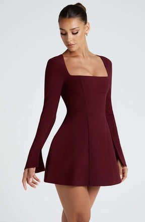 Esme Mini Dress - Cherry Lacquer Ryvelle
