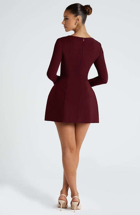 Esme Mini Dress - Cherry Lacquer Ryvelle