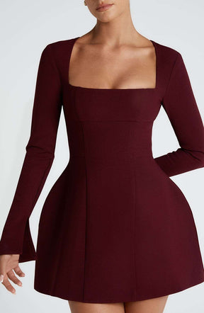 Esme Mini Dress - Cherry Lacquer Ryvelle