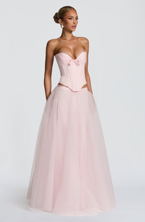 Ethel Maxi Skirt - Blush Ryvelle